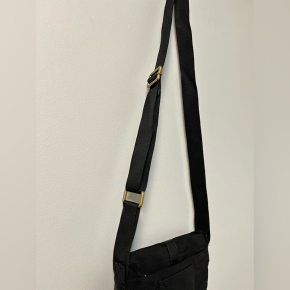Fossil Black Nylon Crossbody Bag | Adjustable Strap | Magnetic Flap | - Picture 7 of 15